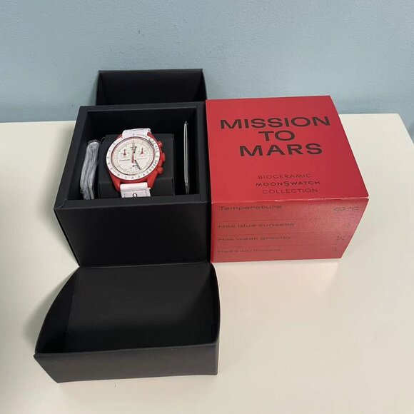 🍪 Swatch x Omega MoonSwatch Mission to Mars | Terracotta Red Bioceramic - Picture 6 of 6